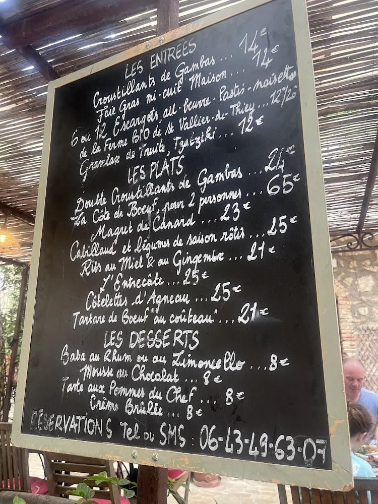 Chez L'Ami Paul - Menu Image 1